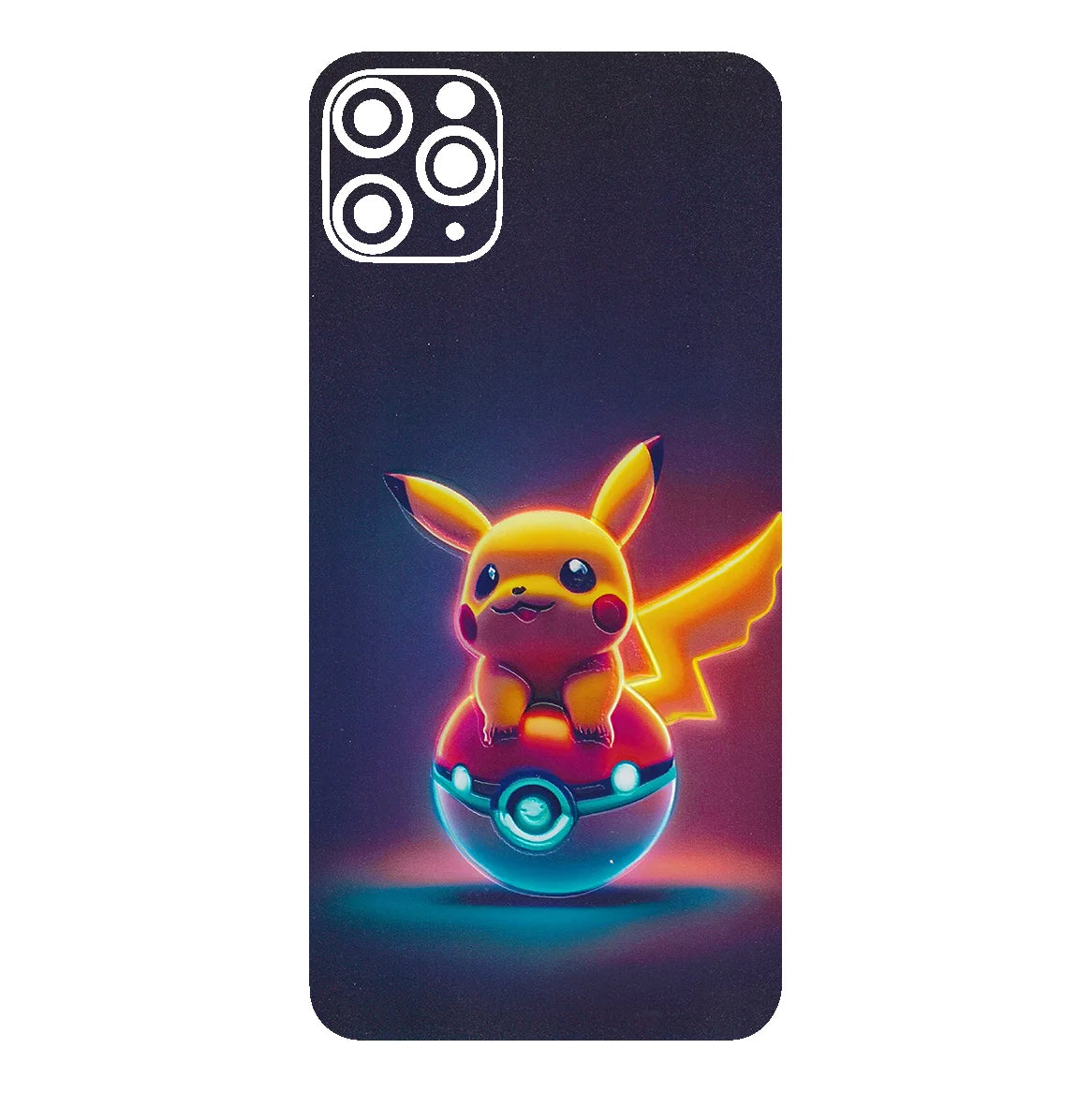 3D UV Printed Mobile Skin Wrap Pikachu from Pokemon