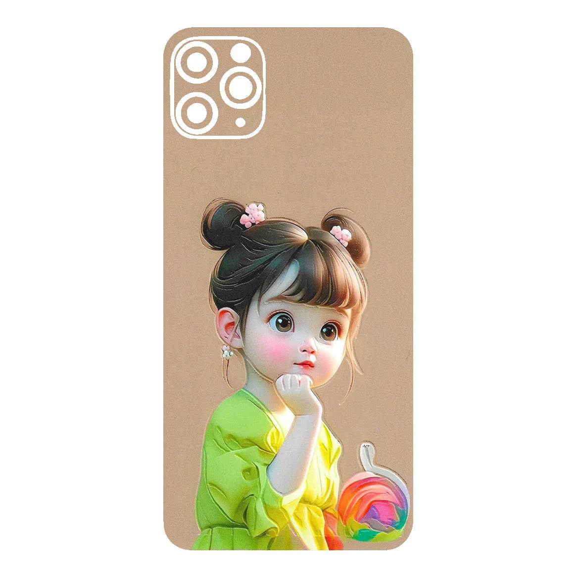 3D UV Printed Mobile Skin Wrap Cute Baby