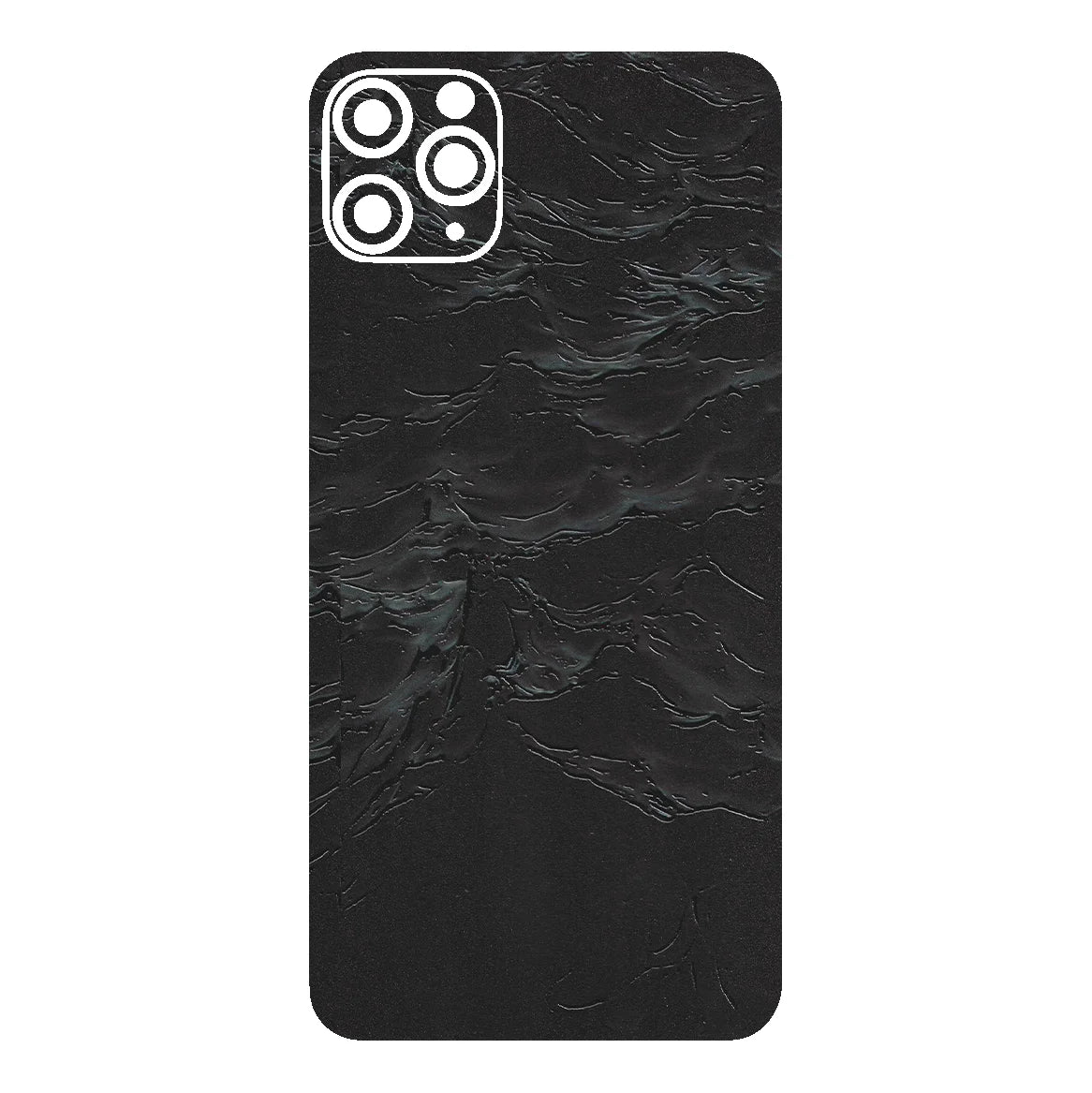 3D UV Printed Mobile Skin Wrap Black Matt Texture