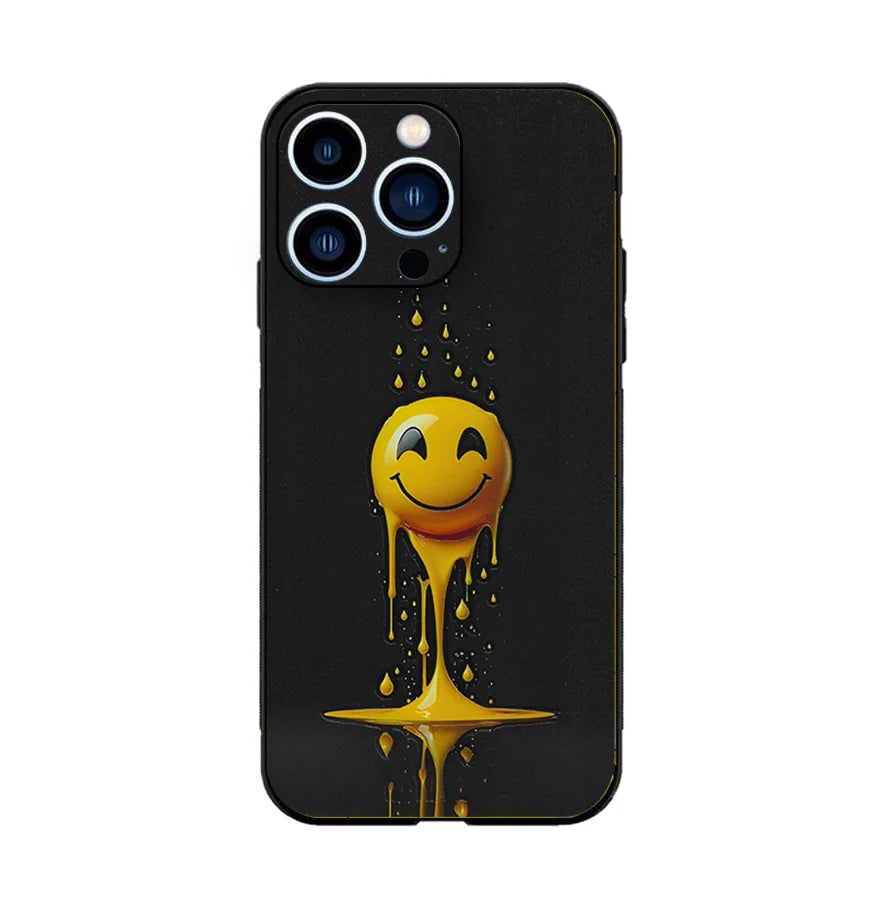 3D UV Printed Mobile Skin Wrap Smiley Face