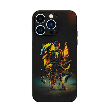 3D UV Printed Mobile Skin Wrap Anime Boy