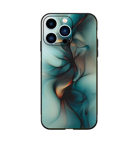 3D UV Printed Mobile Skin Wrap Premium Light Blue and Gold Design