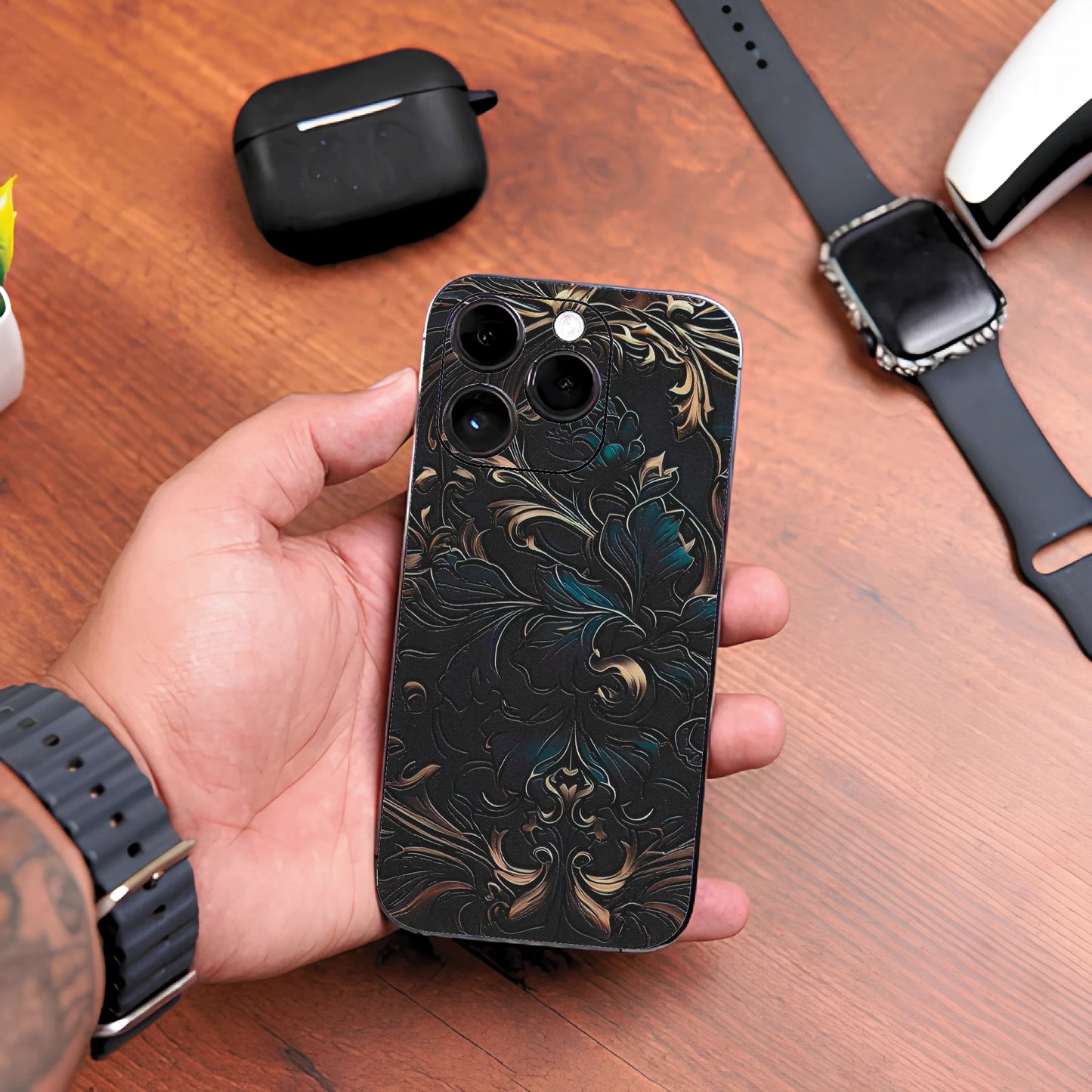 3D UV Printed Mobile Skin Wrap Premium Texture