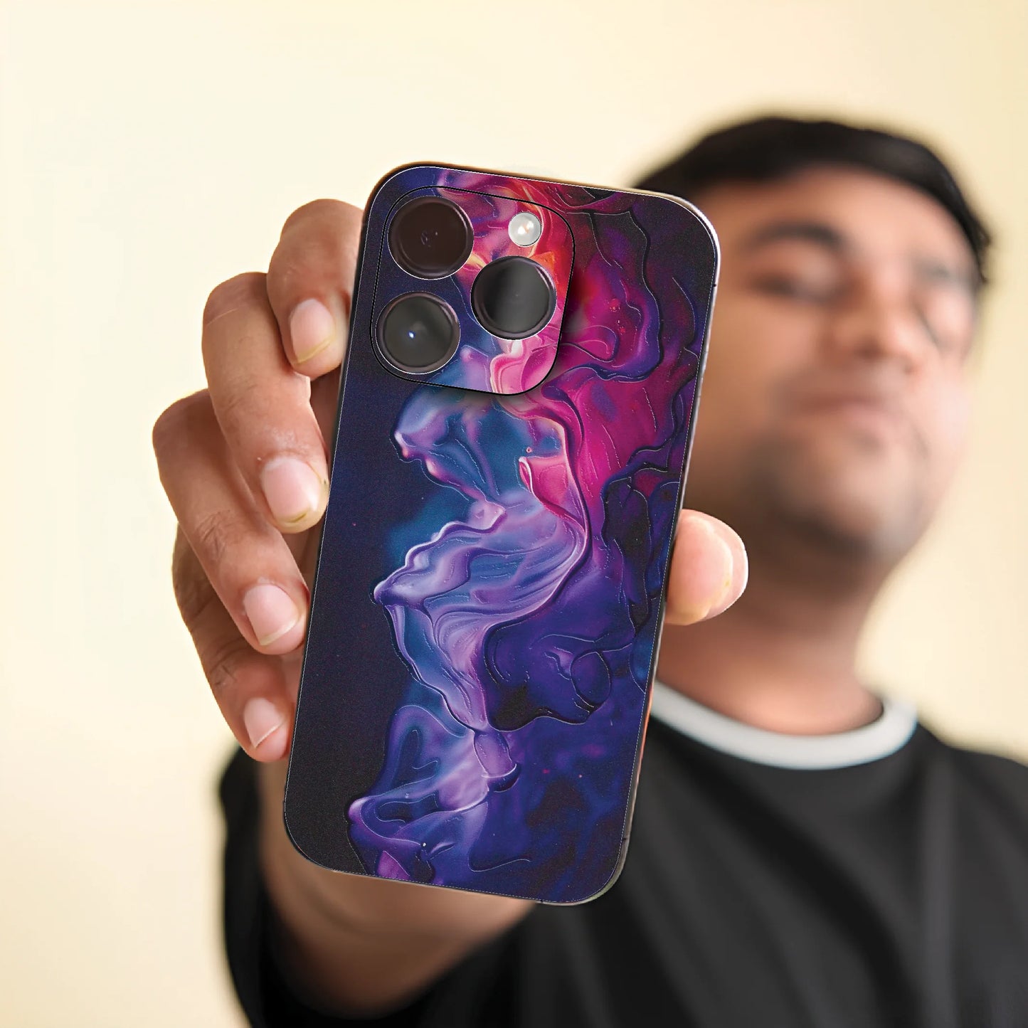 3D UV Printed Mobile Skin Wrap Galaxy Design