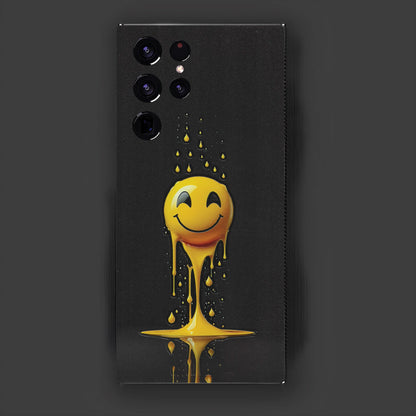 3D UV Printed Mobile Skin Wrap Smiley Face