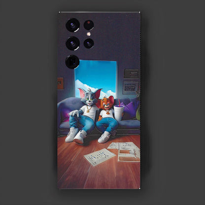 3D UV Printed Mobile Skin Wrap Tom and Jerry buddy